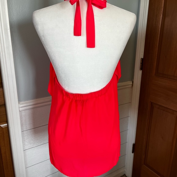 Banana Republic NWT Hot Pink Backless Ruffled Halter - Picture 4 of 7